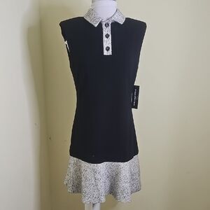 Karl Lagerfeld Monochrome Sleeveless Dress